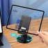 Desk Mobile Phone Holder Stand Non slip Portable Disc Tablet Rotation Angle Adjustable Folding Bracket Black