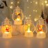 Desktop Luminous Small Oil Lamp Ornaments Santa Claus Christmas Tree Snowman Christmas Element Window Lantern Decoration Portable Wind Light Hotei