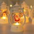 Desktop Luminous Small Oil Lamp Ornaments Santa Claus Christmas Tree Snowman Christmas Element Window Lantern Decoration Portable Wind Light Snowman