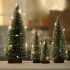 Desktop Miniature Pine Tree Tabletop Christmas Tree Small Pine Tree Decor Christmas Tree Toppers  20cm