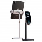 Desktop  Stand Holder For Ipad Tablet Imini 360 Rotation Shoot Video Live Streaming Zoom Meeting black
