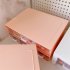 Desktop  Storage  Box Acrylic Drawer Type Dust proof Shelf Stationery Sorting Household Box 1 Orange single layer large grid