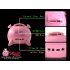 Desktop piggy stereo speaker with SD Card and USB slots plus a 3 5mm audio input for playing your favorite MP3 s   And it comes with a free 4GB SD Card 