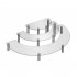 Dessert Cupcake Stands Set Of 3 Cup Cake Treat Stand 3 Tier Acrylic Cupcake Stand Display Shelves Riser Dessert Display Tower For Party Wedding Collectibles Fig