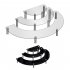 Dessert Cupcake Stands Set Of 3 Cup Cake Treat Stand 3 Tier Acrylic Cupcake Stand Display Shelves Riser Dessert Display Tower For Party Wedding Collectibles Fig