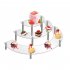 Dessert Cupcake Stands Set Of 3 Cup Cake Treat Stand 3 Tier Acrylic Cupcake Stand Display Shelves Riser Dessert Display Tower For Party Wedding Collectibles Fig