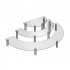 Dessert Cupcake Stands Set Of 3 Cup Cake Treat Stand 3 Tier Acrylic Cupcake Stand Display Shelves Riser Dessert Display Tower  For Party Wedding Collectibles Fig