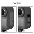 Detachable Battery Cover Type C Charging Port for GoPro max360 Panoramic Action Camera black