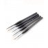 Detail Paint Brush with Black Pole for Miniature Watercolor Acrylic Oil Painting Drawing Liner Pen Painting Brush