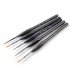 Detail Paint Brush with Black Pole for Miniature Watercolor Acrylic Oil Painting Drawing Liner Pen Painting Brush Number 000