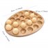 Deviled Egg Platter  24 Holes Reversible Wood Deviled Egg Platter  Countertop Refrigerator Egg Container  Wood Egg Containers Countertop For Kitchen Wood color
