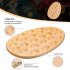 Deviled Egg Platter  24 Holes Reversible Wood Deviled Egg Platter  Countertop Refrigerator Egg Container  Wood Egg Containers Countertop For Kitchen Wood color