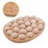 Deviled Egg Platter  24 Holes Reversible Wood Deviled Egg Platter  Countertop Refrigerator Egg Container  Wood Egg Containers Countertop For Kitchen Wood color