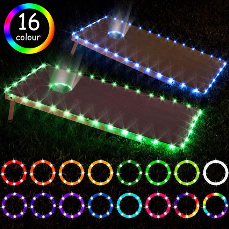 Led String Light Rgb 16 Color Changes 4 Modes Infrared Remote Control Outdoor Ip65 Waterproof Lamps RGB16 colors