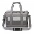 Diagonal Cat Bag Mesh Cloth Portable Foldable Breathable Dog Bag Pet Cage Backpack For Outdoor Travel grey with red S