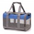 Diagonal Cat Bag Mesh Cloth Portable Foldable Breathable Dog Bag Pet Cage Backpack For Outdoor Travel grey with red S