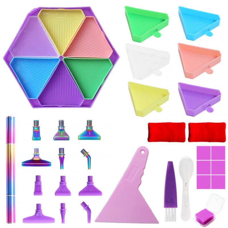 Diamond Art Tools Diamond Art Kits With Drilling Disc Spoon Brush Arts & Crafts Painting Tools And Accessories