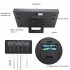 Digital Alarm Clock Battery Powered LCD High Definition Screen Wall Desk Clock With Indoor Temperature Calendar silver black