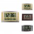 Digital Alarm Clock Battery Powered LCD High Definition Screen Wall Desk Clock With Indoor Temperature Calendar silver black