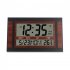Digital Alarm Clock Battery Powered LCD High Definition Screen Wall Desk Clock With Indoor Temperature Calendar silver black