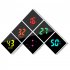 Digital Alarm Clock DIY Assemble Color Screen Cube Electric Clocks With Dimmable Brightness USB C Ports For Seniors Boys Girls White