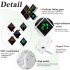 Digital Alarm Clock DIY Assemble Color Screen Cube Electric Clocks With Dimmable Brightness USB C Ports For Seniors Boys Girls White