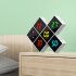 Digital Alarm Clock DIY Assemble Color Screen Cube Electric Clocks With Dimmable Brightness USB C Ports For Seniors Boys Girls White