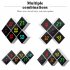 Digital Alarm Clock DIY Assemble Color Screen Cube Electric Clocks With Dimmable Brightness USB C Ports For Seniors Boys Girls White