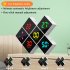 Digital Alarm Clock DIY Assemble Color Screen Cube Electric Clocks With Dimmable Brightness USB C Ports For Seniors Boys Girls White