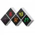 Digital Alarm Clock DIY Assemble Color Screen Cube Electric Clocks With Dimmable Brightness USB C Ports For Seniors Boys Girls White