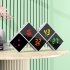 Digital Alarm Clock DIY Assemble Color Screen Cube Electric Clocks With Dimmable Brightness USB C Ports For Seniors Boys Girls White