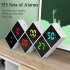 Digital Alarm Clock DIY Assemble Color Screen Cube Electric Clocks With Dimmable Brightness USB C Ports For Seniors Boys Girls White