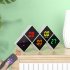 Digital Alarm Clock DIY Assemble Color Screen Cube Electric Clocks With Dimmable Brightness USB C Ports For Seniors Boys Girls White