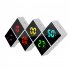 Digital Alarm Clock DIY Assemble Color Screen Cube Electric Clocks With Dimmable Brightness USB C Ports For Seniors Boys Girls White