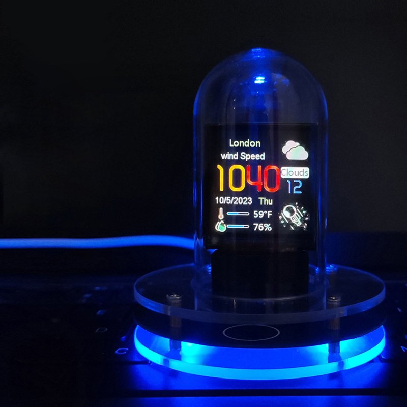 Digital Alarm Clock Desktop RGB Lighting Screen Clocks Electronic Alarm Clock