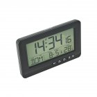 Digital Alarm Clock Multifunctional Bedside Clock With Snooze Function Desk Decoration For Living Room black