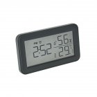 Digital Alarm Clock Lcd Large Screen Time Date Display Temperature Humidity Monitor Desk Clock 2118 black