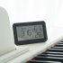 Digital Alarm Clock Lcd Large Screen Time Date Display Temperature Humidity Monitor Desk Clock 2118 white