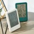 Digital Alarm Clock Lcd Large Screen Time Date Display Temperature Humidity Monitor Desk Clock 9032 white