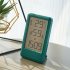 Digital Alarm Clock Lcd Large Screen Time Date Display Temperature Humidity Monitor Desk Clock 9032 white