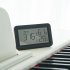 Digital Alarm Clock Lcd Large Screen Time Date Display Temperature Humidity Monitor Desk Clock 9032 white