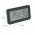 Digital Alarm Clock Lcd Large Screen Time Date Display Temperature Humidity Monitor Desk Clock 9032 white