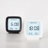 Digital Alarm Clock Time Date Display Electronic Temperature Humidity Monitor For Bedroom Home Office Decor White
