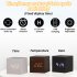 Digital Alarm Clock Wooden Electronic LED Time Display Silence Voice Control Multifunctional Smart Alarm Clock With Adjustable Brightness Electronic Desktop Clo