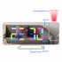 Digital Alarm Clock with 5v 1a USB Port 6 Levels Adjustable Brightness Clear LED Display Clock Black