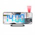 Digital Alarm Clock with 5v 1a USB Port 6 Levels Adjustable Brightness Clear LED Display Clock Black