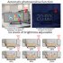 Digital Alarm Clock with 5v 1a USB Port 6 Levels Adjustable Brightness Clear LED Display Clock Black
