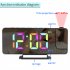 Digital Alarm Clock with 5v 1a USB Port 6 Levels Adjustable Brightness Clear LED Display Clock White