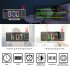 Digital Alarm Clock with 5v 1a USB Port 6 Levels Adjustable Brightness Clear LED Display Clock White