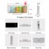 Digital Alarm Clock with 5v 1a USB Port 6 Levels Adjustable Brightness Clear LED Display Clock Black